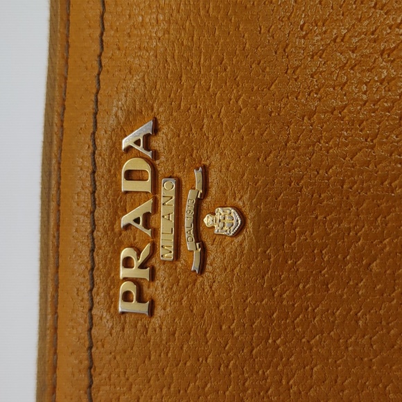 Authentic Prada Saffiano Yellow Leather Zippy Wallet - Picture 5 of 8